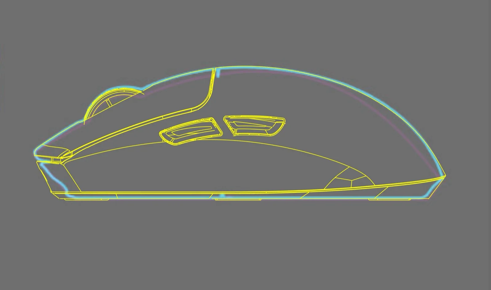 G6 HE silhouette compared with GPW X2 and R사 제품