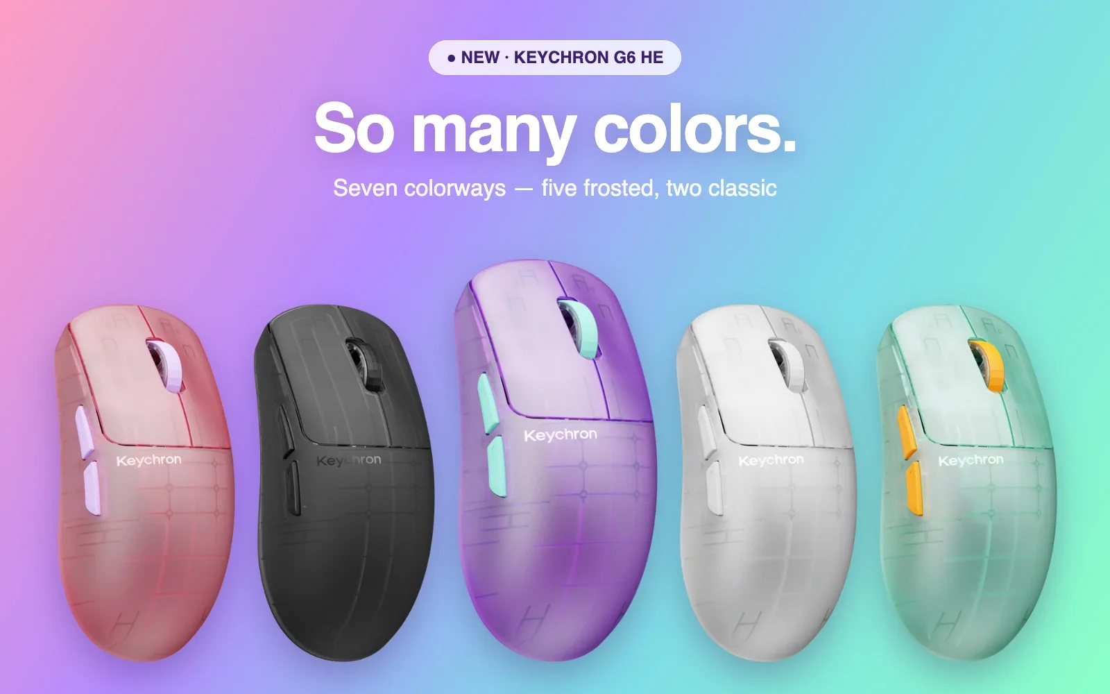 Keychron G6 HE — 이토록 다양한 컬러