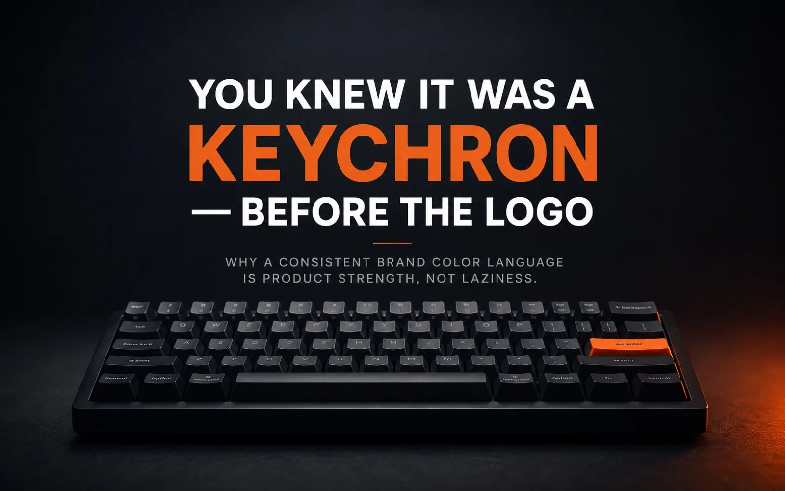 로고를 보기도 전에, 이미 Keychron임을 알아보셨습니다