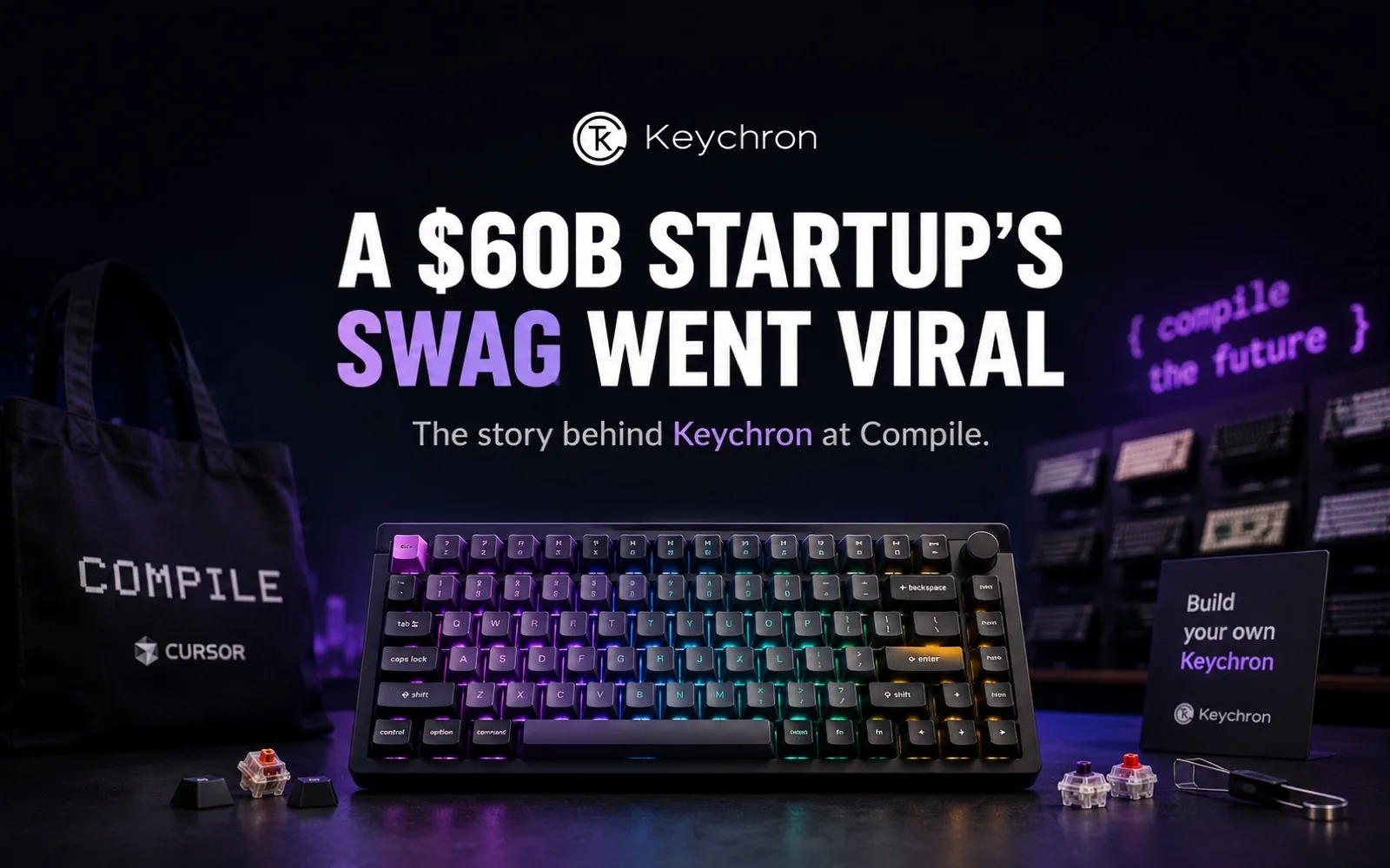 Keychron in the Wild — 600억 달러 스타트업의 굿즈