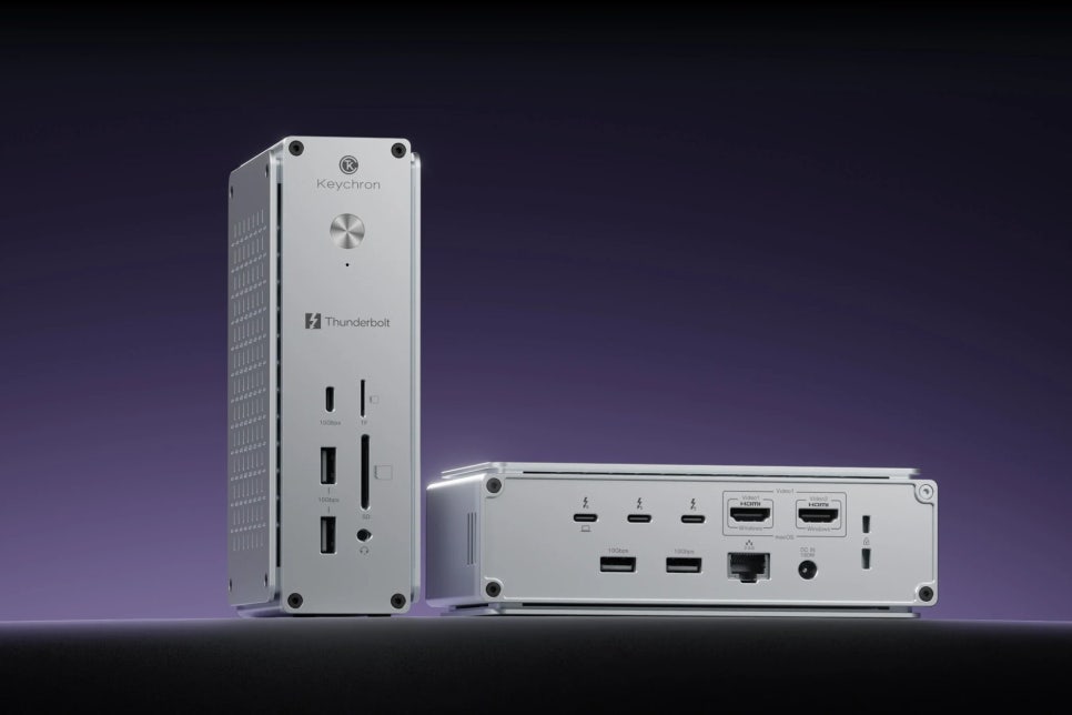썬더볼트 독 키크론 TB5 Dock — 케이블 하나로 완성하는 워크스테이션