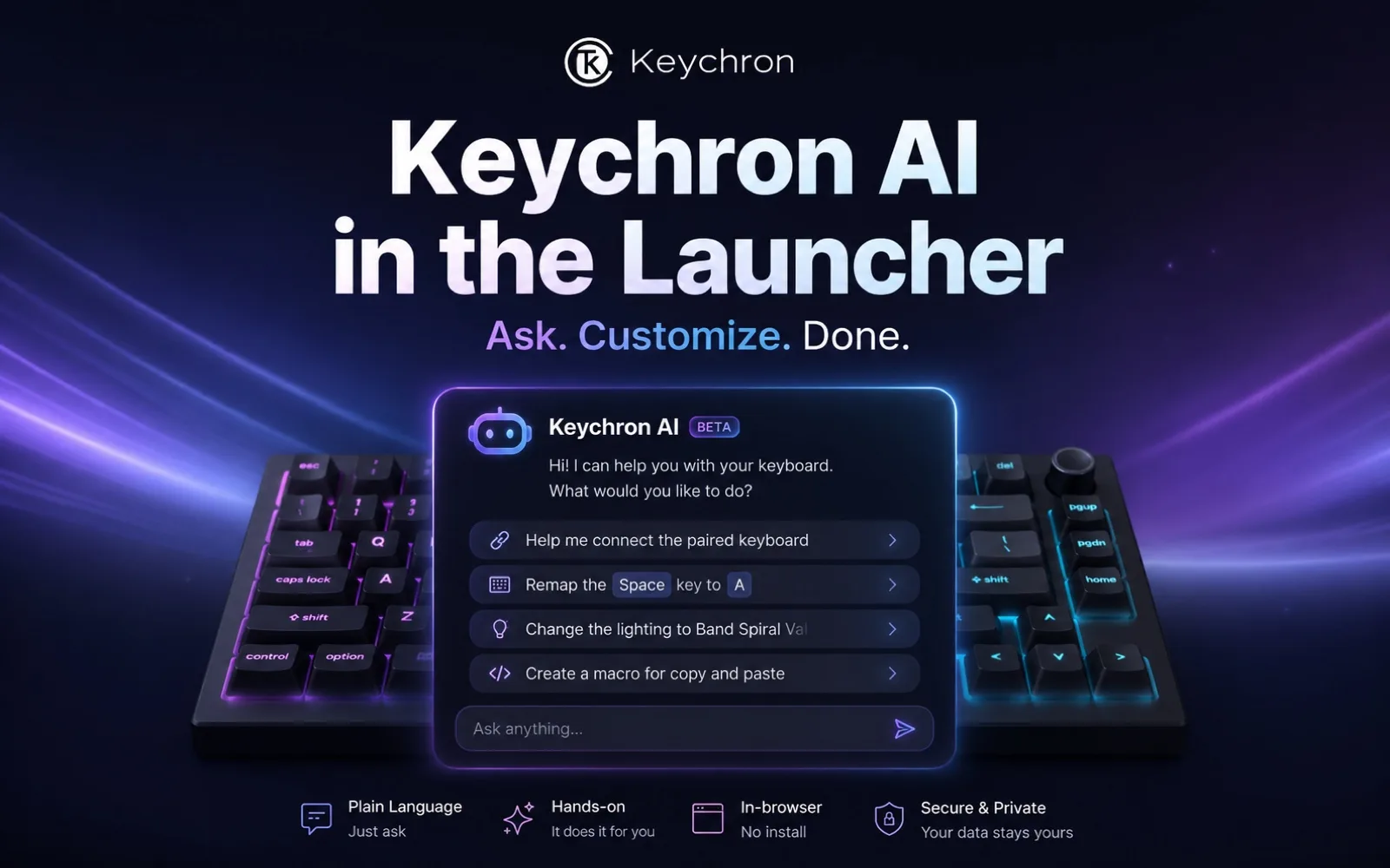 Keychron Launcher에 탑재된 AI