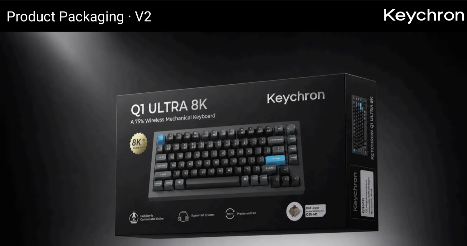 Keyboard packaging detail