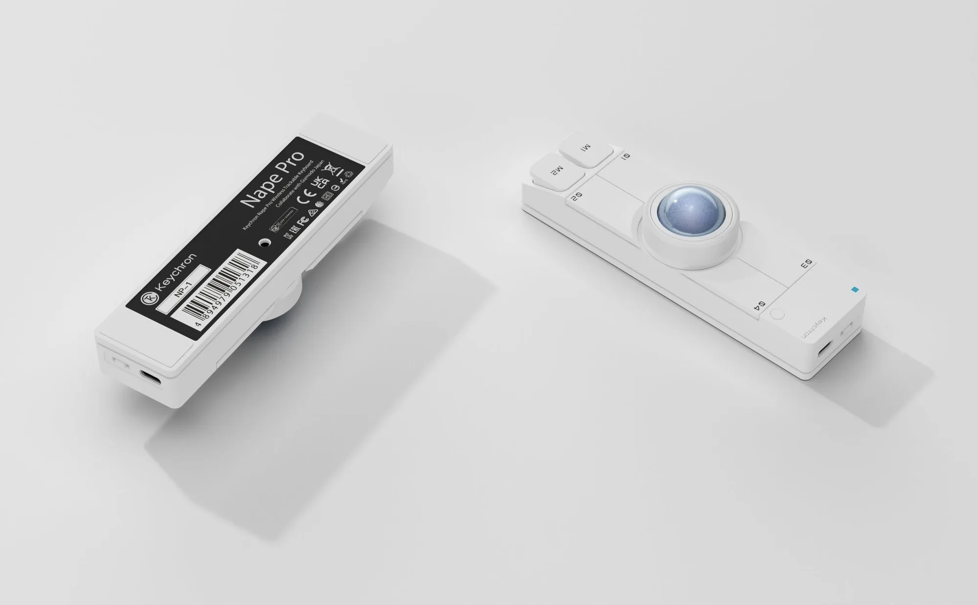 Close-up of the Nape Pro 25mm trackball